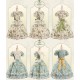 Mademoiselle Pearl Four Leaf Clover and Lime Blouse Apron Overdress JSK and Ops(Reservation/2 Colours/Full Payment Without Shipping)